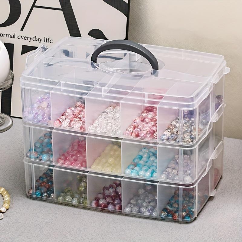 Прозрачная коробка для хранения ювелирных изделий Коробка для отделки Коробка для хранения колец и сережек-гвоздиков