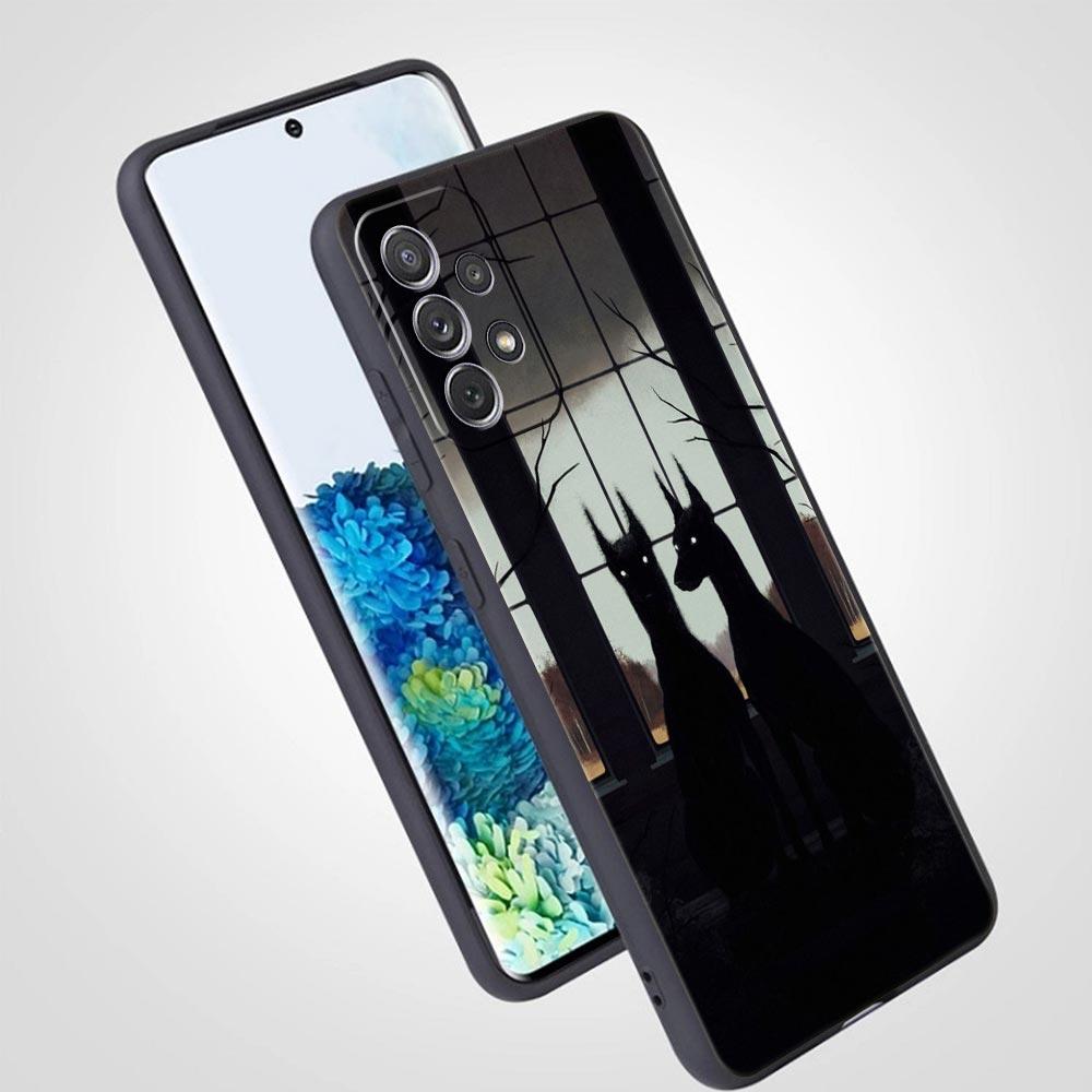 Чехол для телефона с изображением добермана для Samsung Galaxy A55 A35 A17 A07 A15 A13 A25 A51 A71 A72 A73 A32 A52 A52S A41 5G Мягкий ТПУ Чехол Capas