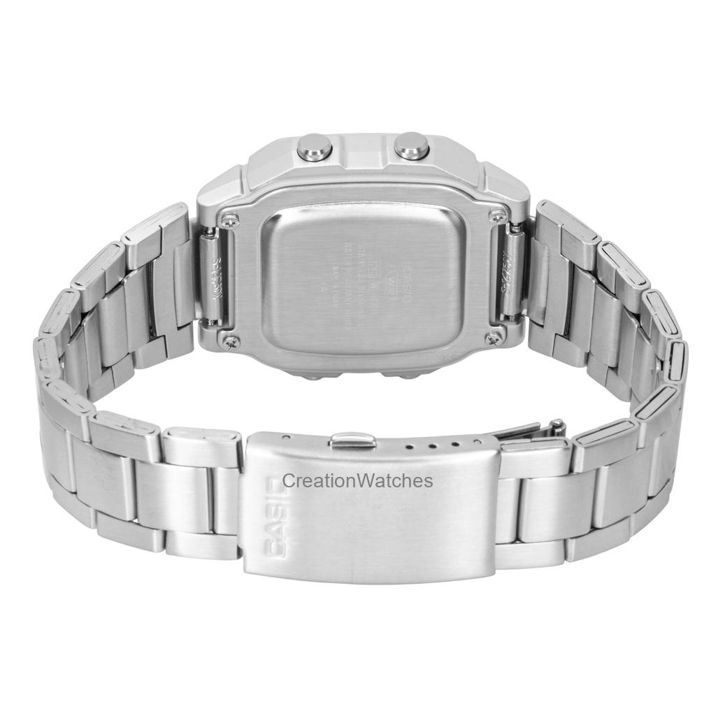 Casio Цифровые Мужские Часы на Стальном Браслете с Кварцевым Механизмом W-800HD-1AV 100M