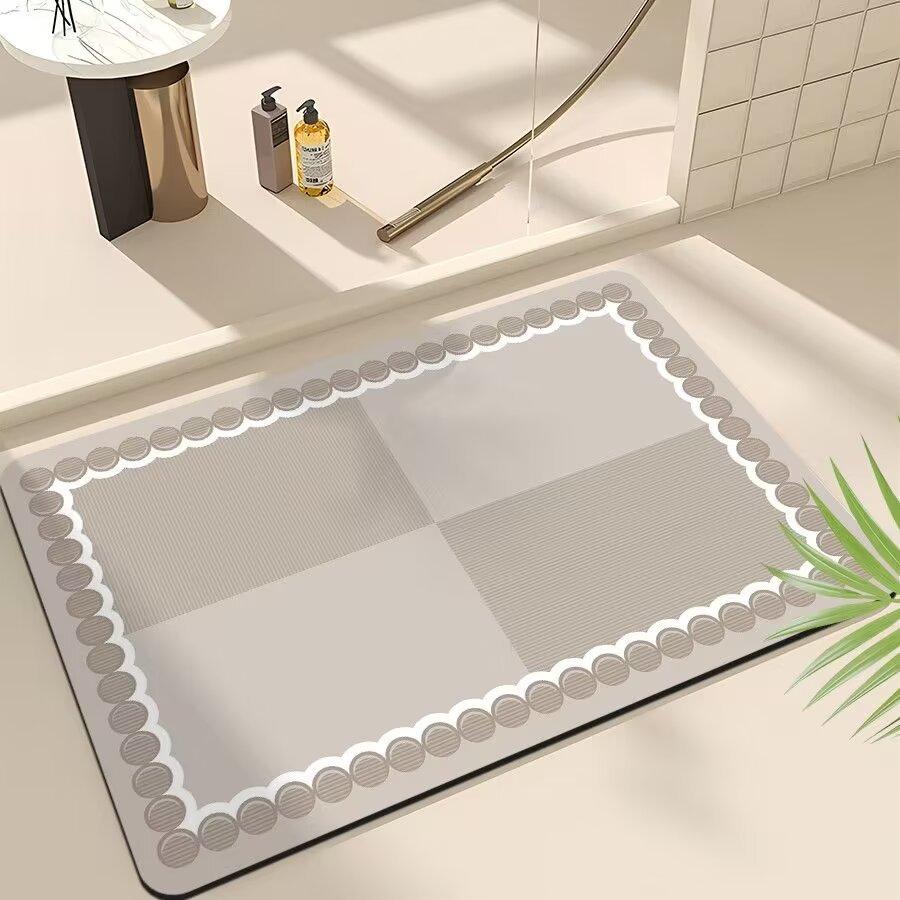 Коврик для ванной комнаты, туалет, нескользящий коврик для унитаза, диатомитовый коврик для двери в ванную, впитывающий, быстросохнущий, мягкий коврик для ног