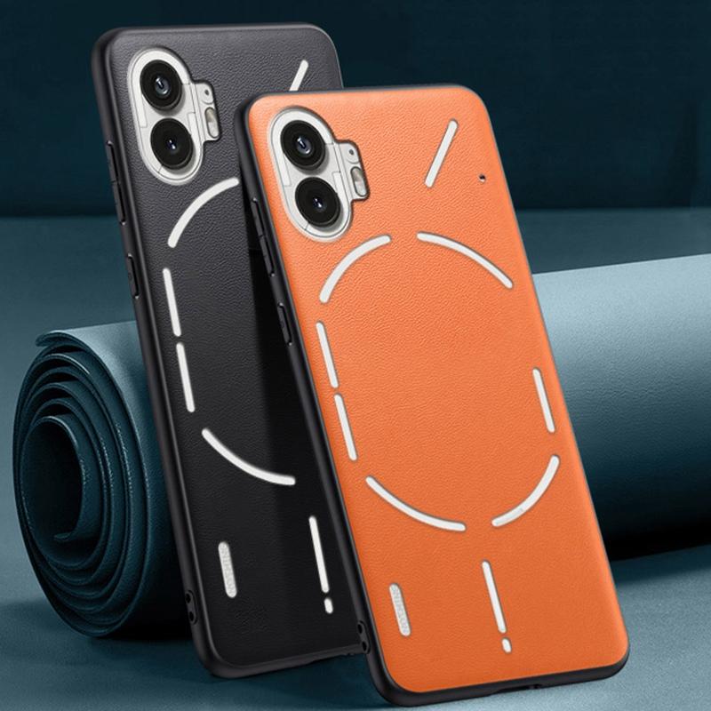 Роскошный чехол из искусственной кожи для Nothing Phone 1 One, задняя крышка, матовый силиконовый чехол для телефона с полной защитой для Nothing Phone1 5G Coque