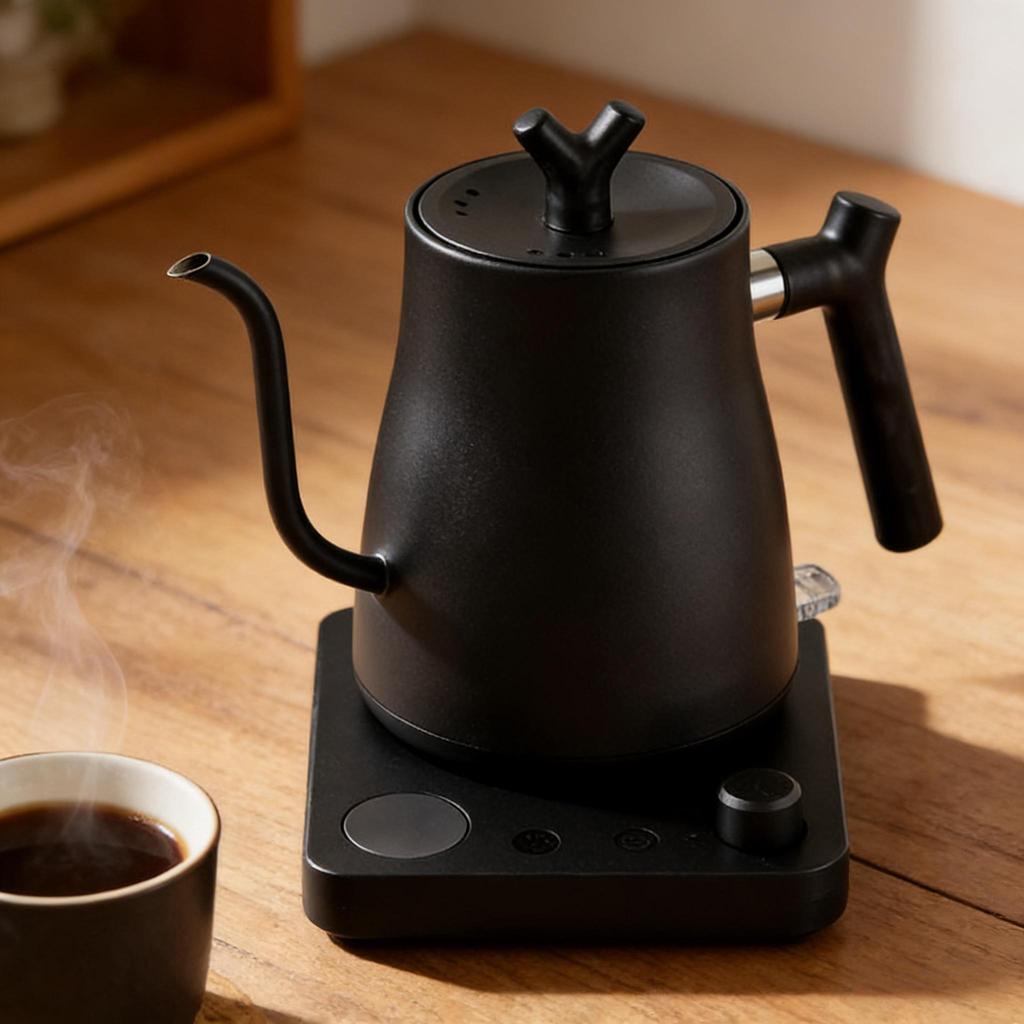 1000W Fast Electric Kettle, 1L Capacity, 304 Stainless Steel, One-Touch Boil & Dry Burn Protection