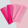 Женская термостойкая расческа с большими зубцами и широкими зубьями, распутывающая парикмахерская расческа, многоцветная плоская расческа, инструмент для укладки волос в салоне