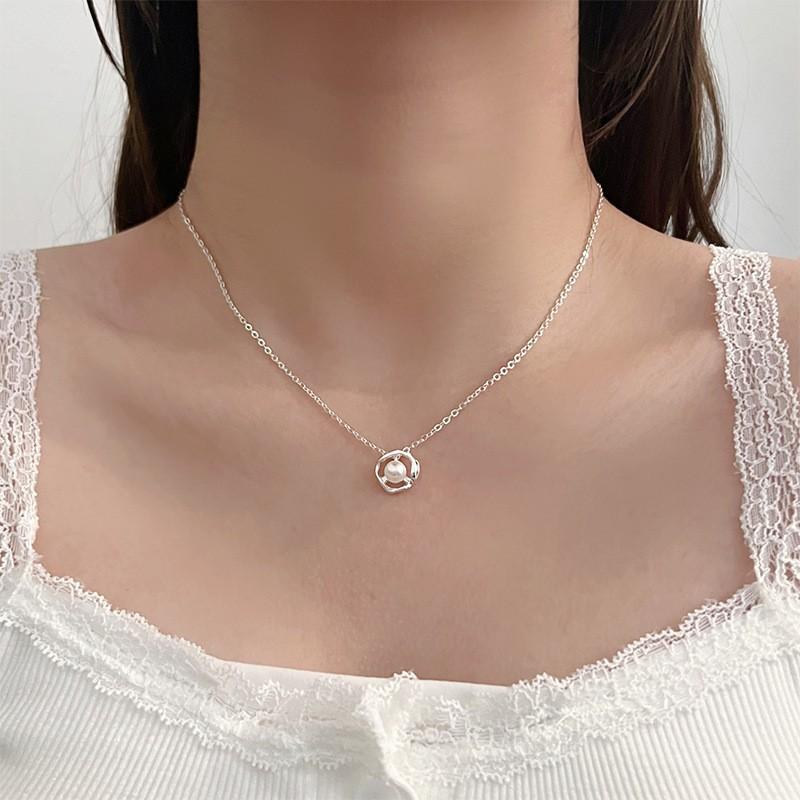 Жемчужное ожерелье женское нишевое легкое роскошное дизайнерское модное темпераментное цепочка на ключицу цепочка на шею цепочка на свитер цепочка из бисера