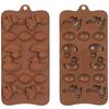 CCmax Silicone Easter Chocolate Mold Set: 6 Eggs, 4 Bunnies, 4 Ducks Nonstick Molds for Homemade Chocolates, Candies, Jellies, Ice Cubes