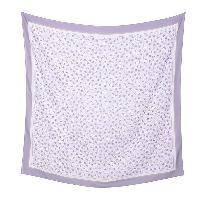 Autumn and Winter Hot-selling New Floral Printing Large-size Square Scarf Women's Popular Malay Women's Headscarf