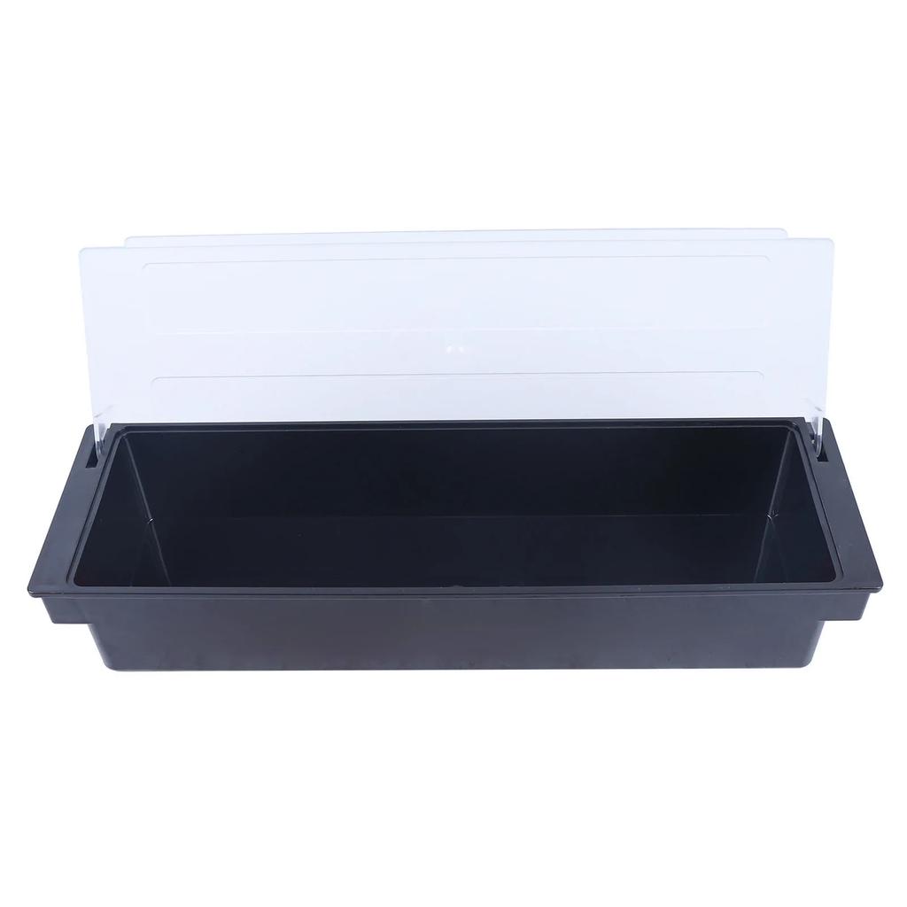 Ingredient Container 3 Grid Multifunctional Plastic Fruit Box with Transparent Lid for Dining Room, Living Room Room