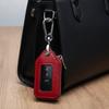 Прочный Чехол-Защита для Ключей из ПУ Кожи с Прозрачным Окном Держатель для Автомобильного Ключа Квадратный Дизайн Кошелек на Молнии Сумка для Ключей Чехол для Ежедневного Ношения