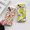 Чехол для телефона с рисунком фруктов (банан, клубника) Прозрачный для iPhone 14 13 12 11 Pro Max 13 12 Mini 14 7 8 Plus XR XS X Прозрачные чехлы