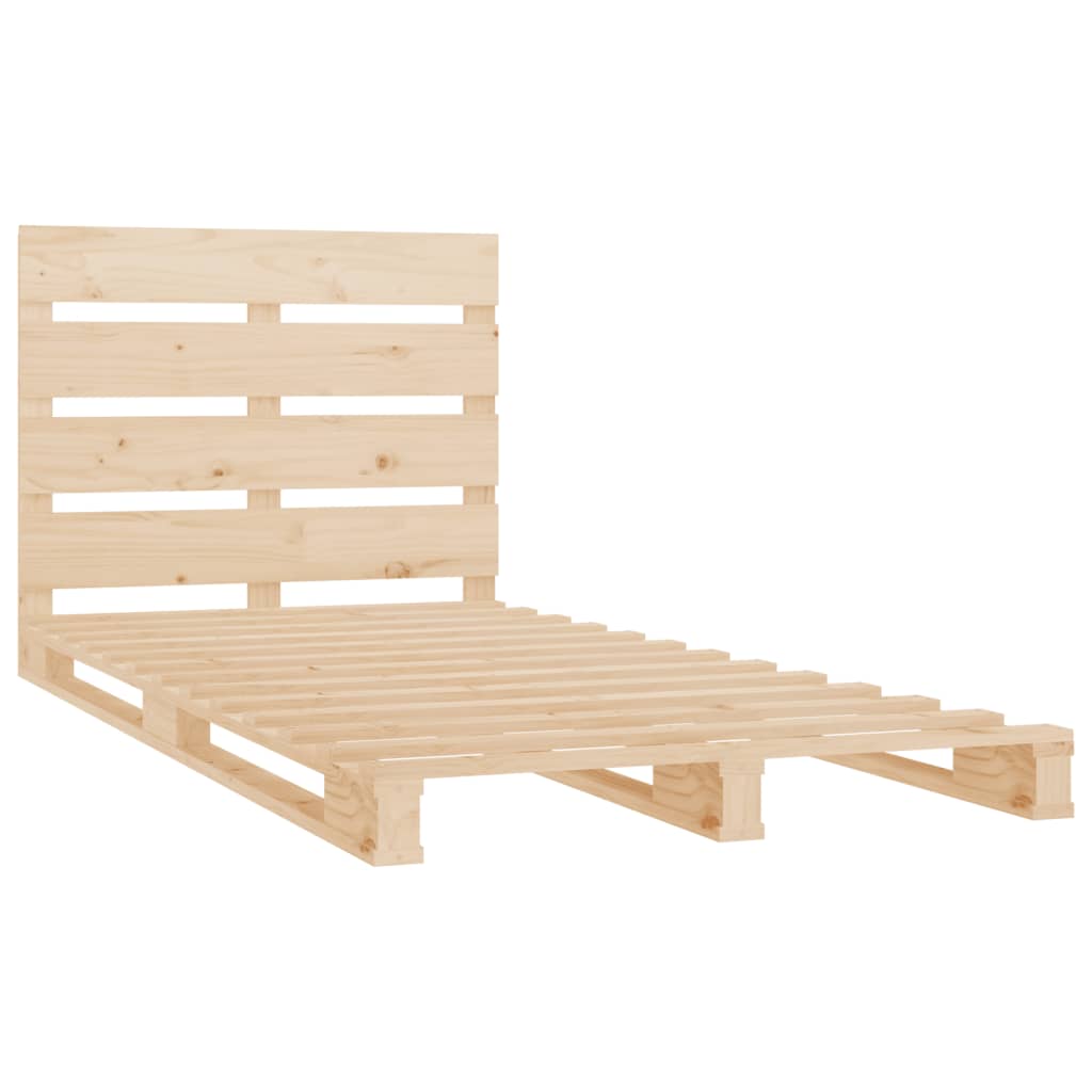 Solid Wood Bed Frame without Mattress 90x200 cm Pine Wood