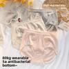 Большой размер женские весенне-осенние трусы-слипы из чистого хлопка с антибактериальной ластовицей, бесшовные, с высокой посадкой