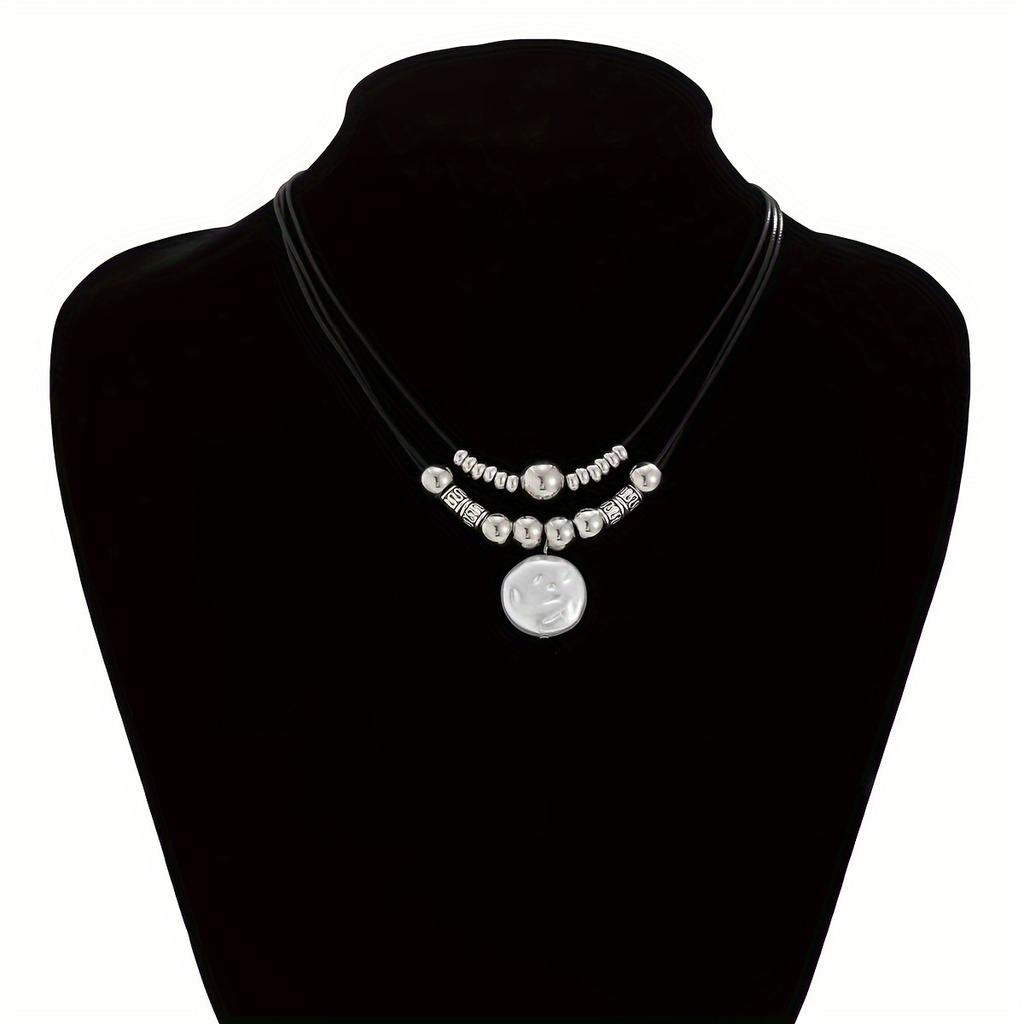 Модный темпераментный подвесной ожерелье особой формы нишевое простое ожерелье из бисера