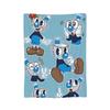 Cartoon Cuphead and Mugman Game Blankets Flannel Summer   Multifunction Lightweight Throw Blanket for Home Couch Bedspread
