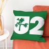 Rock Band U Pillow Case Silky Short Plush With Invisible Zipper Dustproof Sofa Cushion Cover For Home Decor