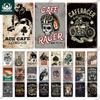 Decor Cafe Racer Vintage Tin Sign Plaque Metal Wall Art Stickers Garage Man Cave Pub Bar Retro Poster Iron Painting