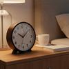 Wooden Mantel Clock Easy to Place Retro Timepiece Powered for Living