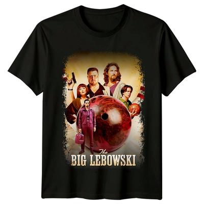 Большой Лебовски (1998) Футболка в стиле кинопостера, ретро, унисекс.