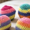 Ручная вязка Шары из пряжи Разноцветные Крючком Вязаные Мячи для жонглирования Разные Мешочки для жонглирования Забавные Футбэги Кик-бэги Игрушки для помещений и улицы Взрослые