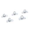 5pcs L Track Double Lug Threaded Stud Nut Fitting M10x20mm for Truck Bed Trailer   Control Pickup RV ATV