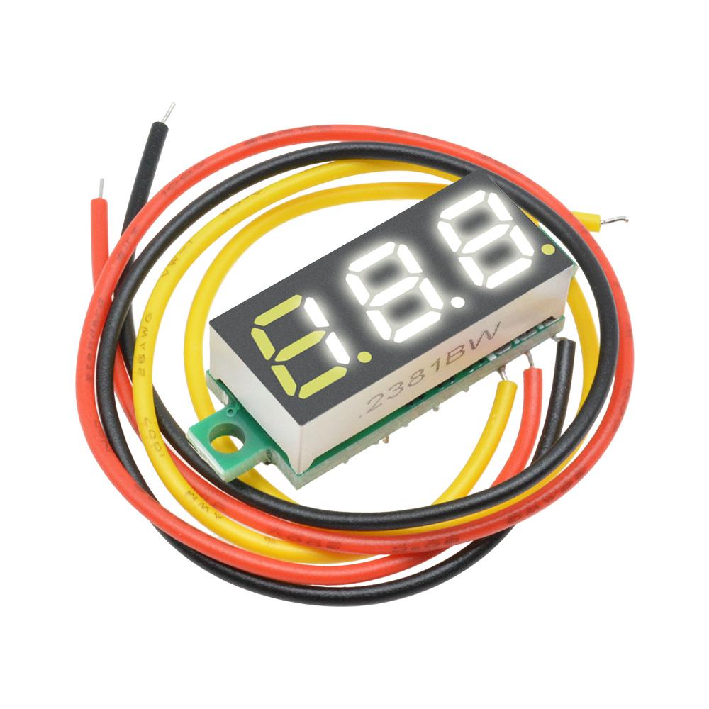 0,28 дюйма 0,28" 2 / 3 провода Цифровой вольтметр Синий/Красный/Зеленый/Желтый светодиодный дисплей Постоянный ток 0-100 В Постоянный ток 3,7-30 В Светодиодная панель Вольтметр
