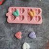 Fondant Mold Reusable Kitchen Supplies Easy To Clean Heart Shape Ice Cubes Biscuit Pastry Manual Baking Mould Convenient Decorative