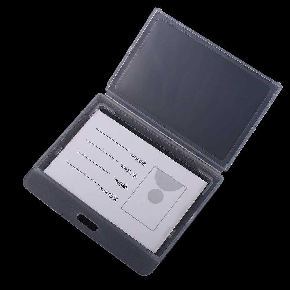 Sleeve Horizontal Employee Transparent Badge Holder Name Card Cover Bank Card Holder ID Card Holder