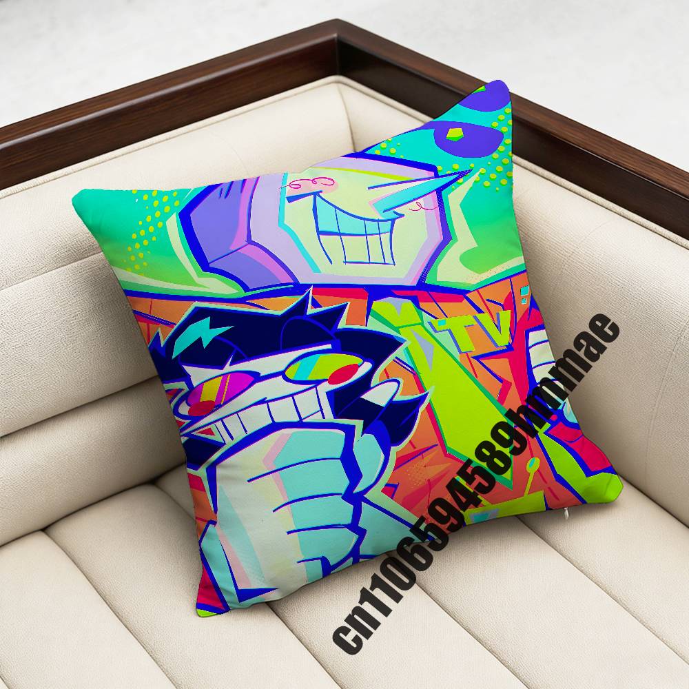 Game DDeltarune Spamton Throw Pillow Case Sham For xcm xcm Square Home Pillowcase Cushion Cover