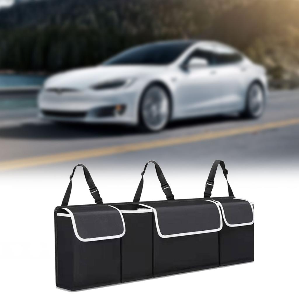 Органайзер для багажника автомобиля, регулируемая сетка для хранения на заднем сиденье, вместительная многофункциональная универсальная сумка-органайзер для автомобильного сиденья