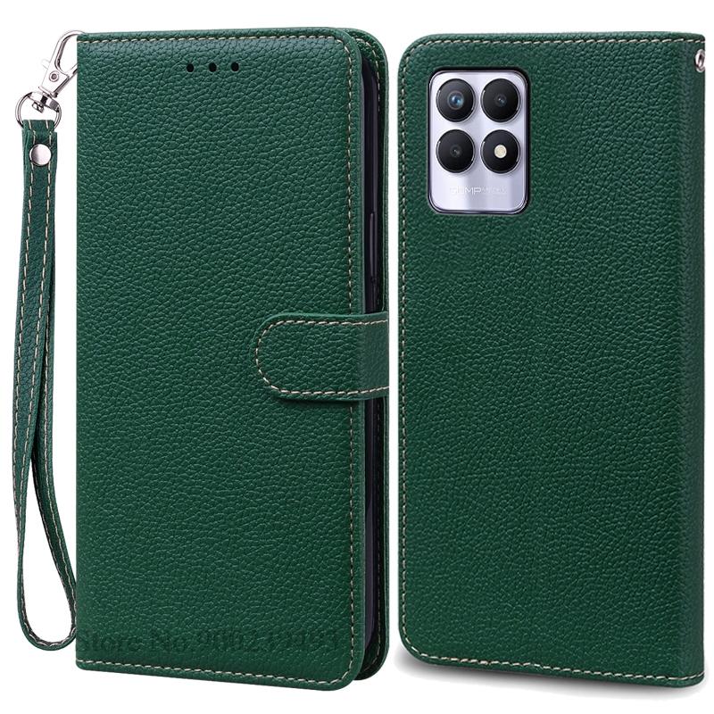 Case For Realme 8i Case Soft Silicone Wallet Flip Leather Case For Realme 8i Phone Case Realme 8 I Cover Coque Fundas