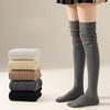 1/5 пар женских гольфов до колена, модные длинные носки с напуском, однотонные, пэчворк, тонкие, высокоэластичные чулки, повседневная одежда