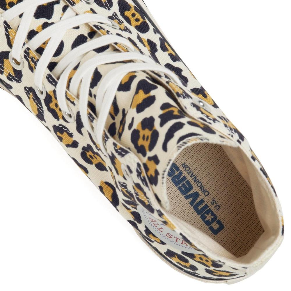 Converse All Star Us Leopard Hi 31309560 белый