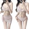 Bikini Swimsuit Women's High-end Sexy Pure Desire Split Slimming Skirt Three-piece Seaside Vacation Set