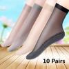 Cotton Stockings Women's Summer Black Stealth Transparent Anti-hook Stockings
