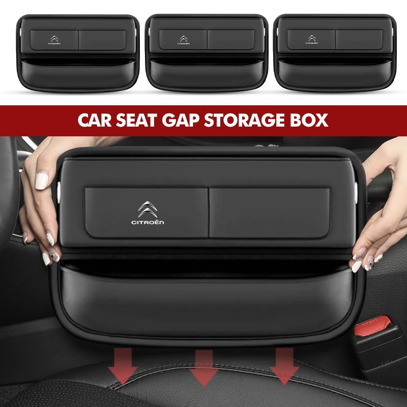 Car Seat Organizer Cup Phone Holder Seat Gap Storage Box For Citroen C5 C1 C2 C6 C4L DS3 DS4 DS5 C-Elysee Grand Berlingo