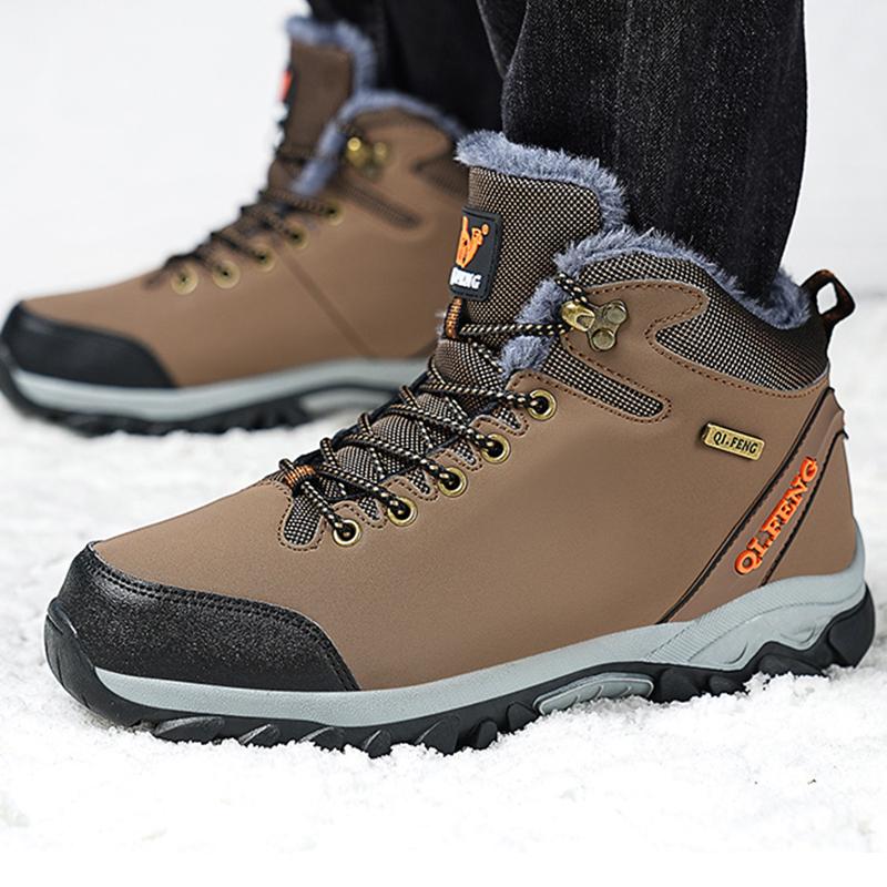 36-47 зимние мужские высокие кроссовки для активного отдыха из бархата женские походные ботинки большого размера с мехом теплые походные ботинки весна/осень