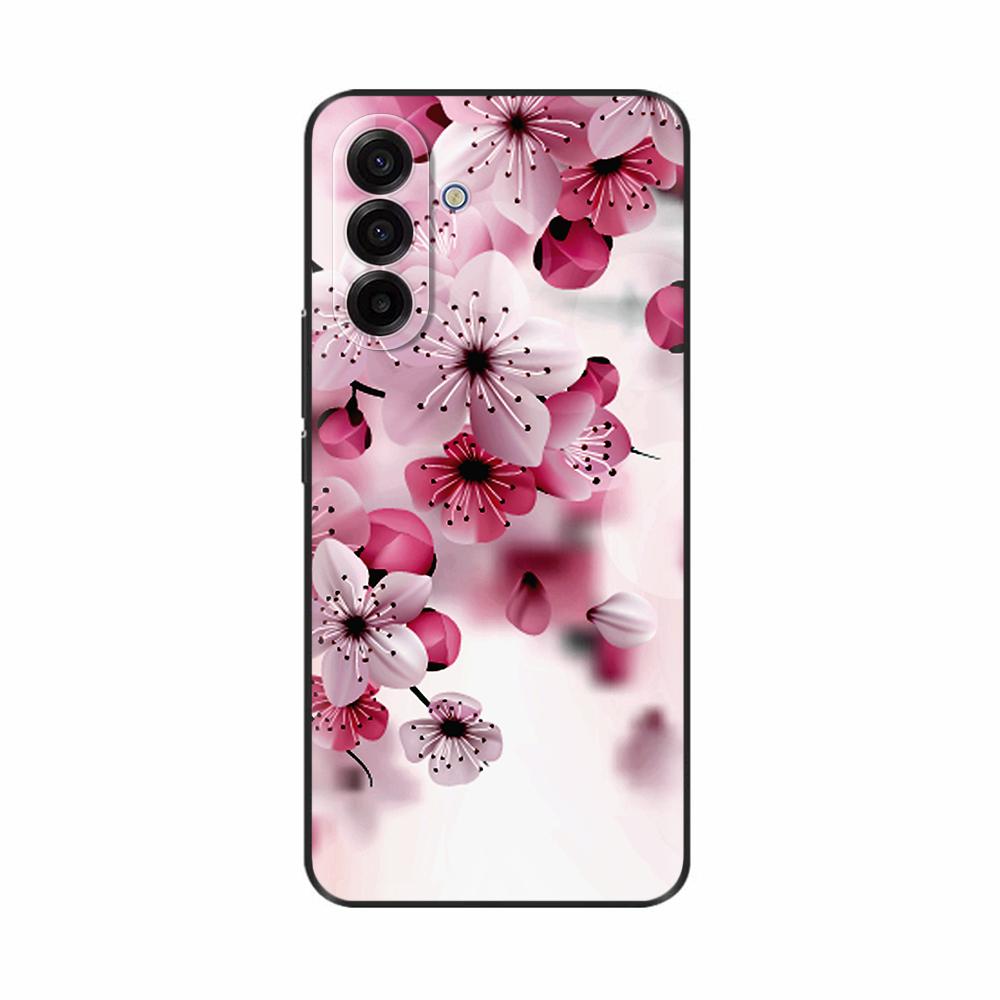 Чехол для Samsung Galaxy A17 5G Цветной Цветочный Чехол Мягкий Силиконовый Чехлы для Телефона Для Samsung A17 Чехол A 17 SamsungA17 Задняя Крышка