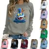 Women's Fashion Casual Long Sleeve Loose Printed Sweatshirt