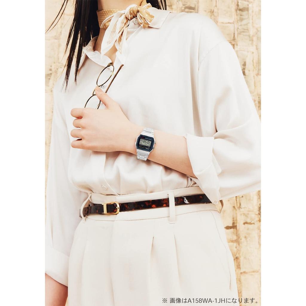 Casio Men's Watch Casio Collection A164WA-1QJH Silver Stainless Steel Watch