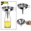 Wide Mouth Filter Funnel with Detachable Filter Strainer Stainless Steel Funnel  For Canning