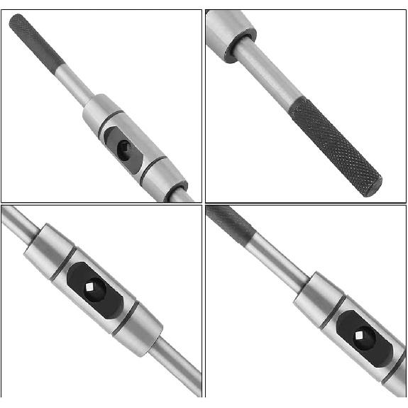 Utoolmart Регулируемая ручка воротка для метчиков, для метрических метчиков M10-M16, держатель метчиков, инструмент для развертывания метчиков, литой корпус