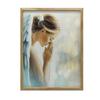 Angel In Golden Light Angel In Golden Light, 30X40 Cm, Wooden Frame Light Oak, Matte Paper 230 Gsm