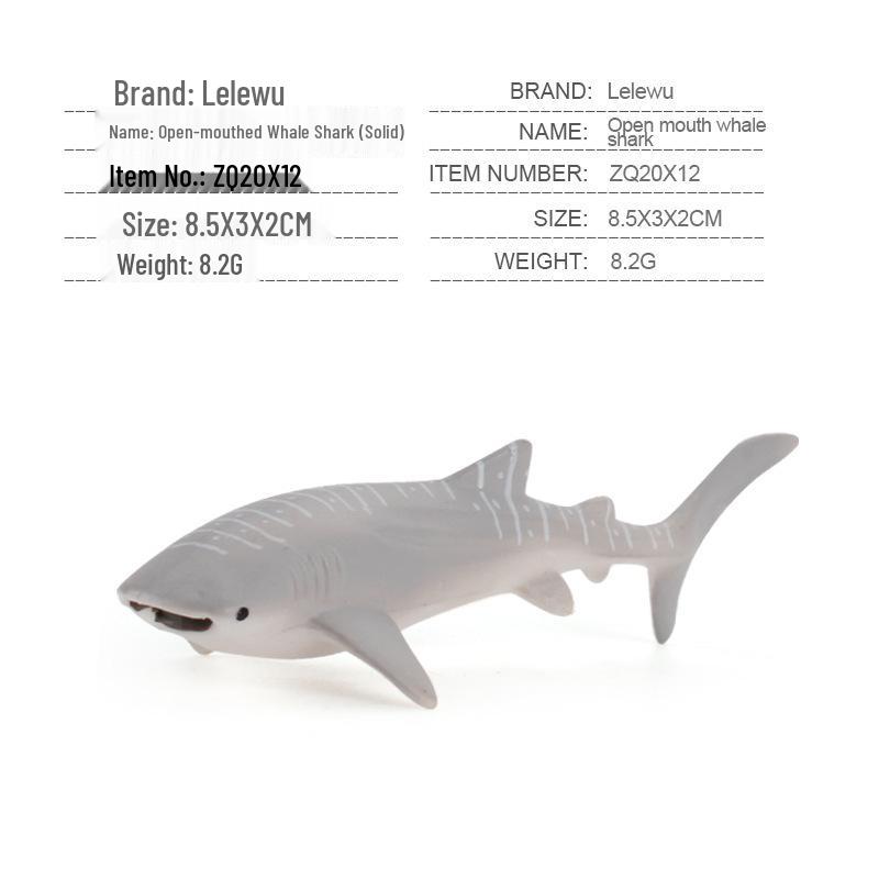 Children's Marine Animal Model Set: Mini Whale, Shark, Dolphin, Turtle, Sea Lion