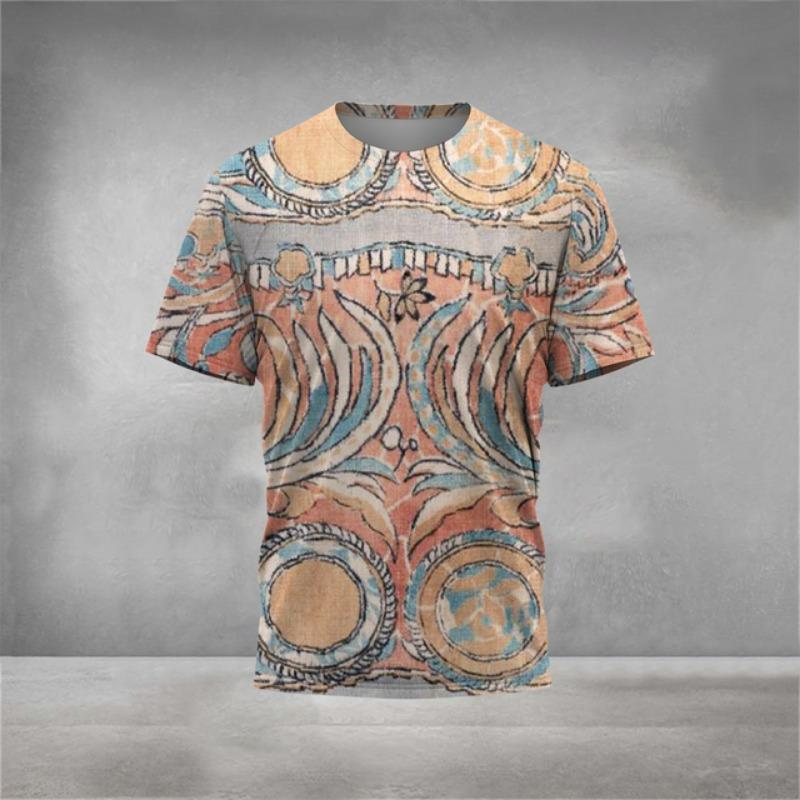 Футболка мужская модная, с принтом «вкус цвета» 3D, спортивная, повседневная, свободная, быстросохнущая, с круглым вырезом, с коротким рукавом, удобная футболка