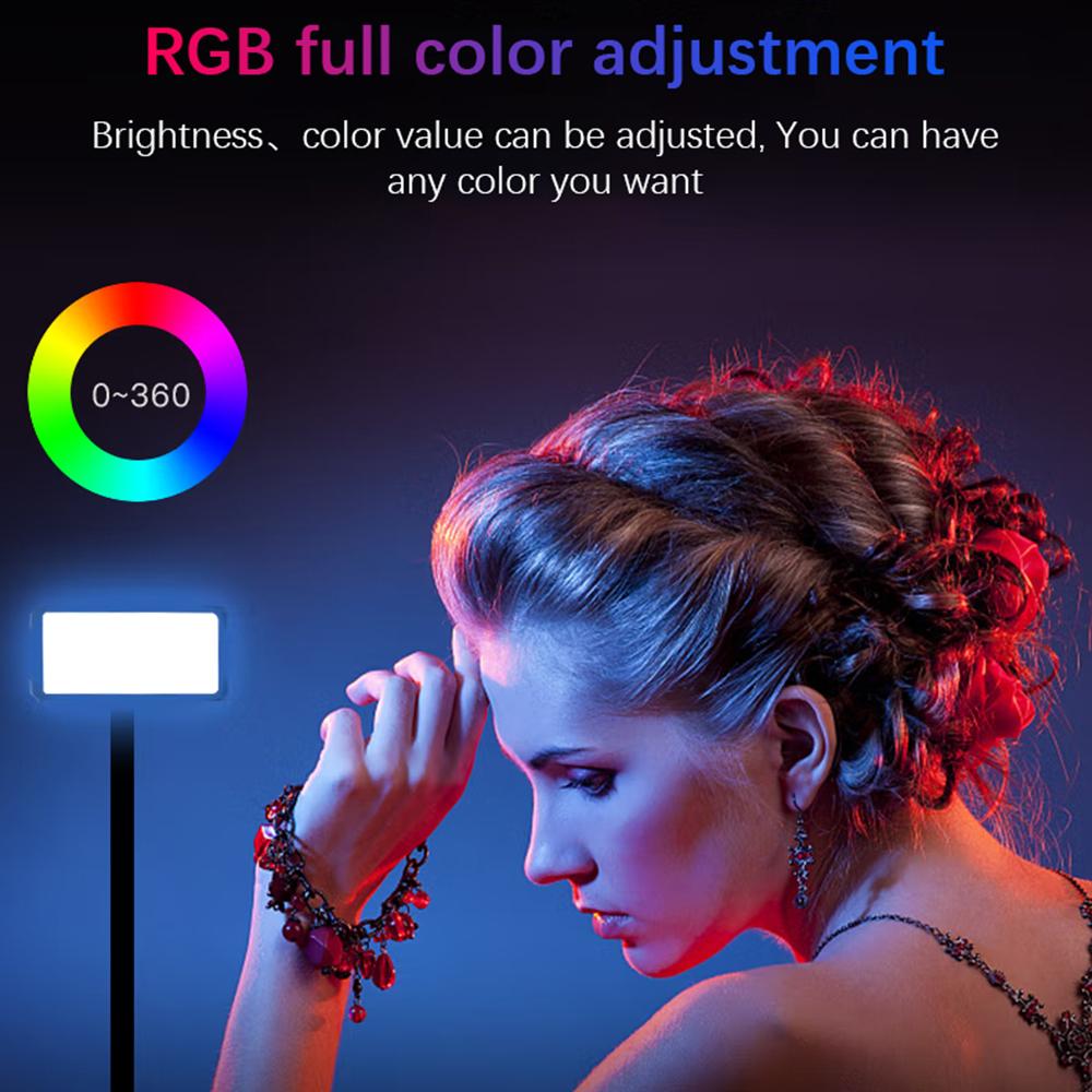 Andoer Комплект светодиодной видеолампы Y140 RGB Карманное освещение для видеоконференций CRI95+ 2500K-9000K с регулируемой яркостью 26
