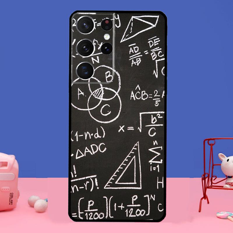 Symbol Math Science Physics Formulas Case For Samsung Galaxy S21 S22 Ultra S20 FE S8 S9 S10 Note 10 Plus Note 20 Ultra Coque