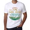 Men’s Vintage Tee Shirt Graphic T Shirt Mountain Explorer SAN Juan White