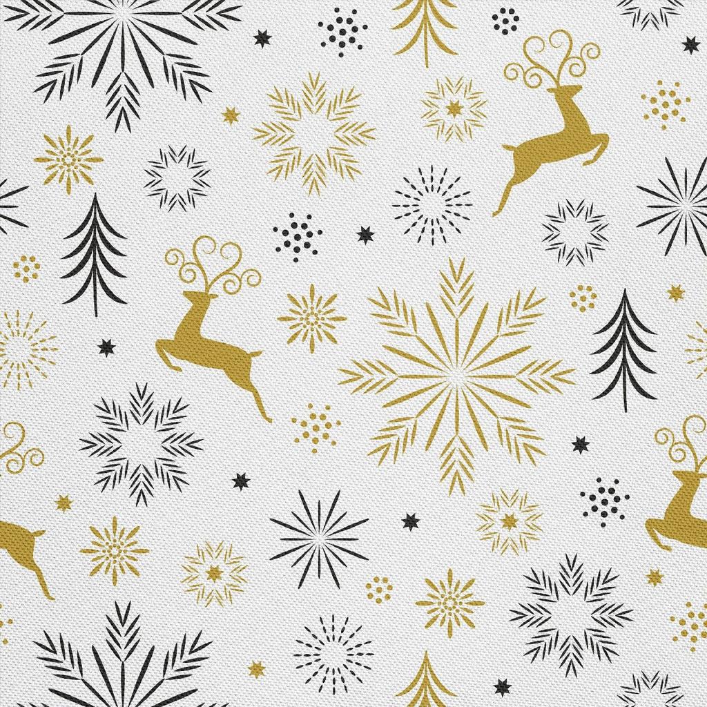 Outdoor Dekostoffe Oxford - Motiv Weihnachtsschneeflocken I Dx254