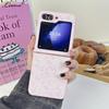 Милый Мультяшный Чехол в Форме Сердца с Блестками для Samsung Galaxy Z Flip 6 4 3, Ультратонкий, Ударопрочный, Корейский Чехол для Samsung Flip6