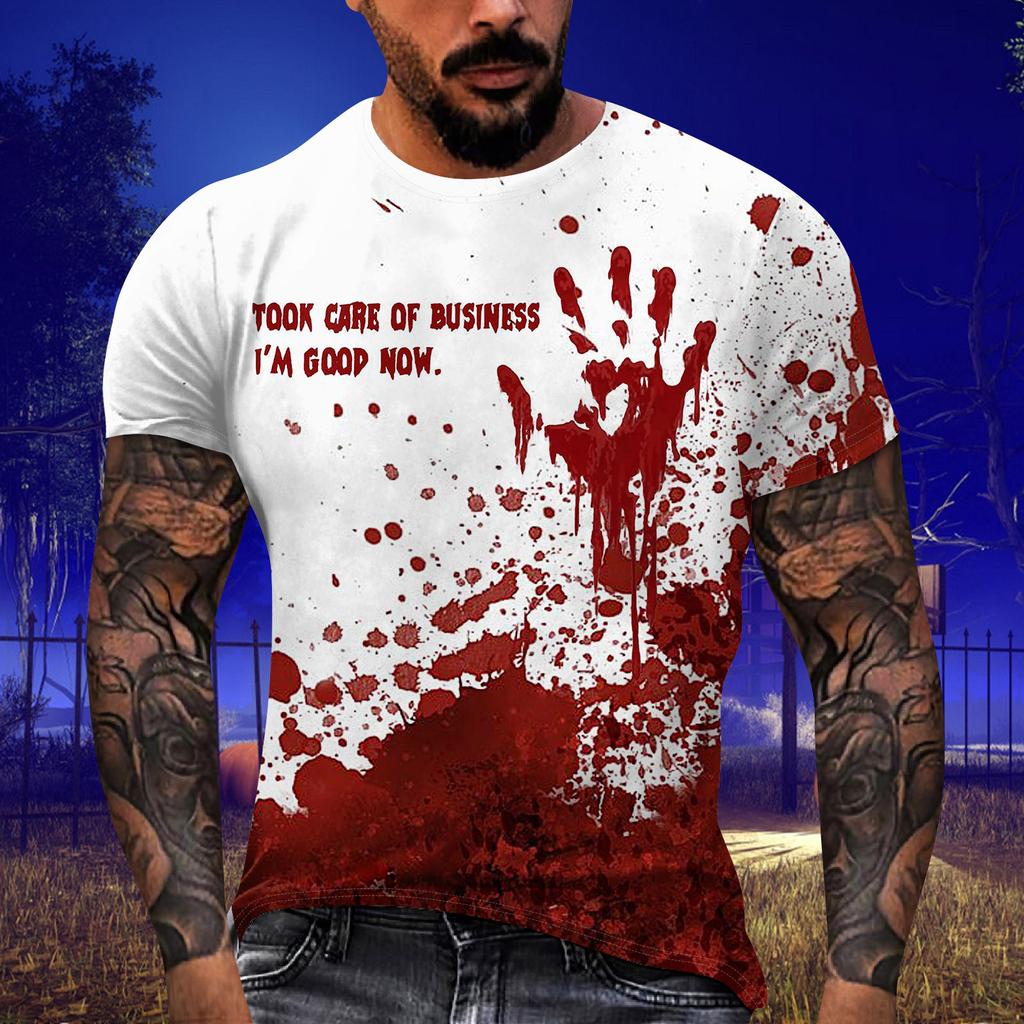 Men's T-shirt T-shirts Graphic Text Pool3D Printing Street Casual Short Sleeve Printed Clothing Basic