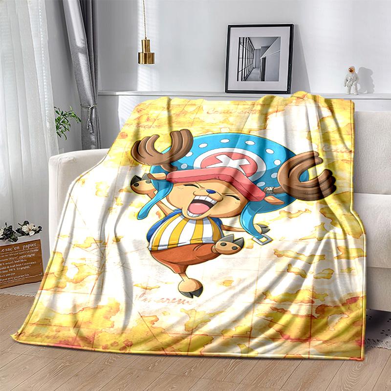 1pc One Piece Adventure Soft Throw Blanket Flannel All Season Light Weight Living Room/Bedroom Warm Blanket. M7270126